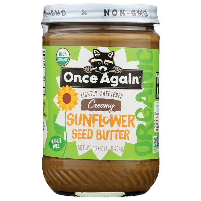 Once Again Lightly Sweetened Creamy Sunflower Seed Butter 16oz