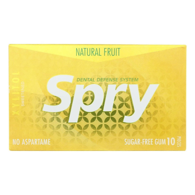 Spry Sugar Free Fruit Gum 10ct