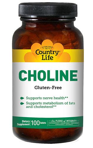 Country Life Choline 650 Mg 100 Tb