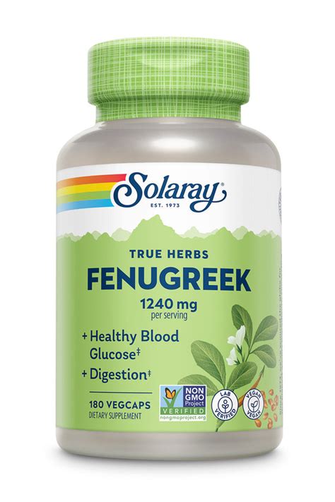 Fenugreek 620mg Solaray 180vc