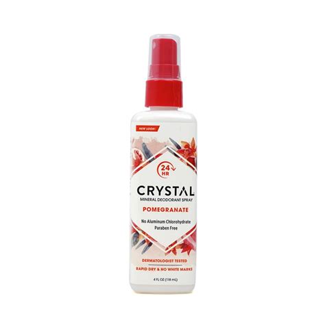 Crystal Ess Spray Deod Pomgrnte 4 Oz