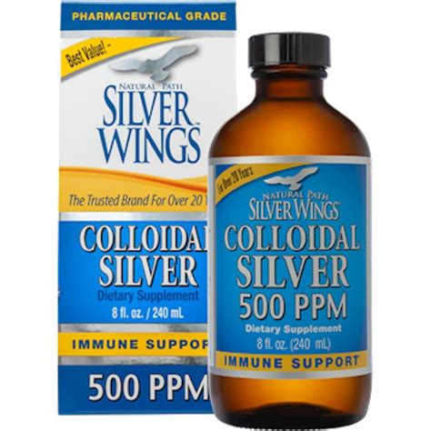 Colloidal Silver Cap Top Silver Wings 500PPM