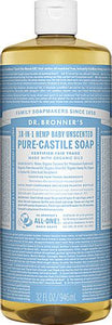 Dr Bronners Bby Unsntd Pre Cstl Soap Ogc 32oz