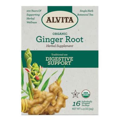 Ginger Root Tea Organic Alvita