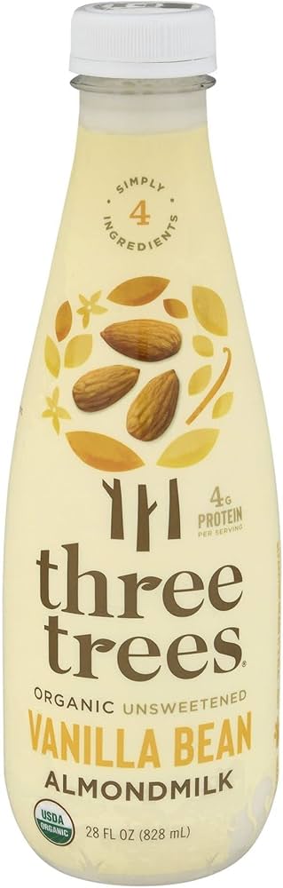 Three Trees Org. Unsweetened Vanilla Bean Almond Milk 28oz