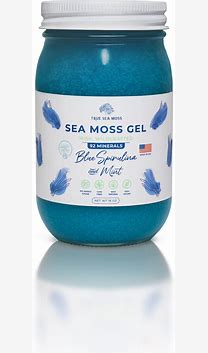 TSM Sea Moss Gel Blue Spirulina and Raspberry 16fl oz