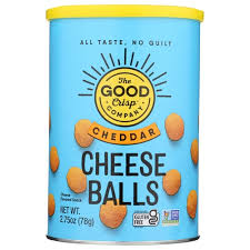 The Good Crisp Company Cheese Balls Cheddar 2.75oz