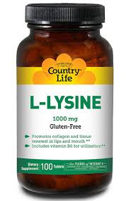 Country Life L-Lysine 1,000mg 100t