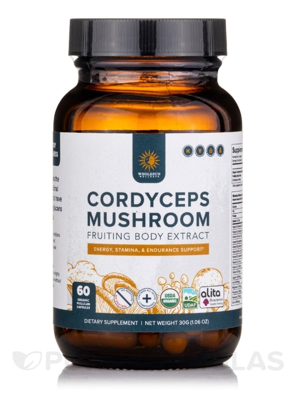 WW Organic Cordyceps Mushroom Mycelium Extracts 60c